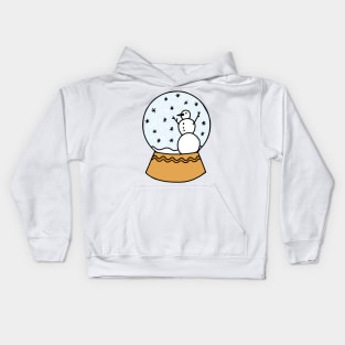 Winter Wonderland Snow Globe Kids Hoodie